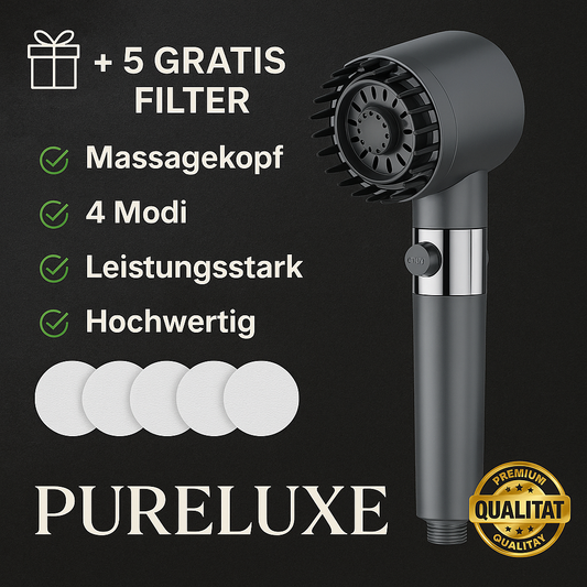 PureLuxe – Duschkopf mit Power-Filter